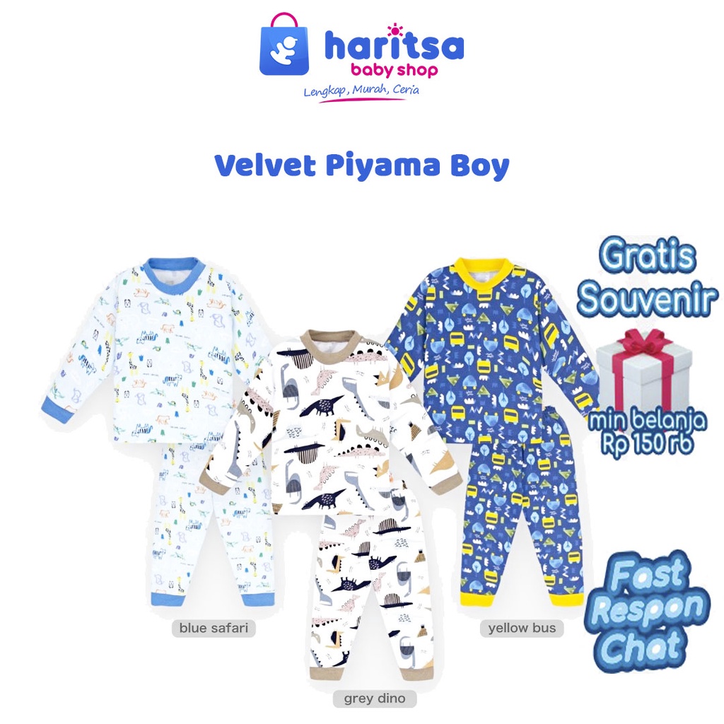 Velvet Junior Piyama Boy / Baju Tidur Anak / Piyama Dreamware Boy