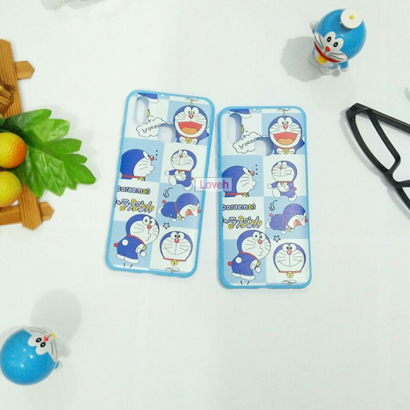 Loveh - Casing Vivo Y91 Y93 Y95 Soft Case Motif Karakter Doraemon