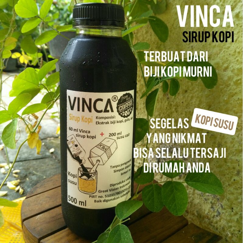 

Sirup kopi ( Coffee Syrup ) Vinca 500 ml