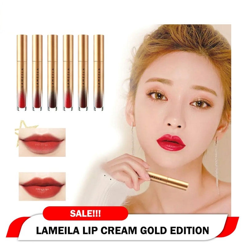 Lameila 1021 Lipstik Cair Lip Glaze Waterproof Tahan Lama