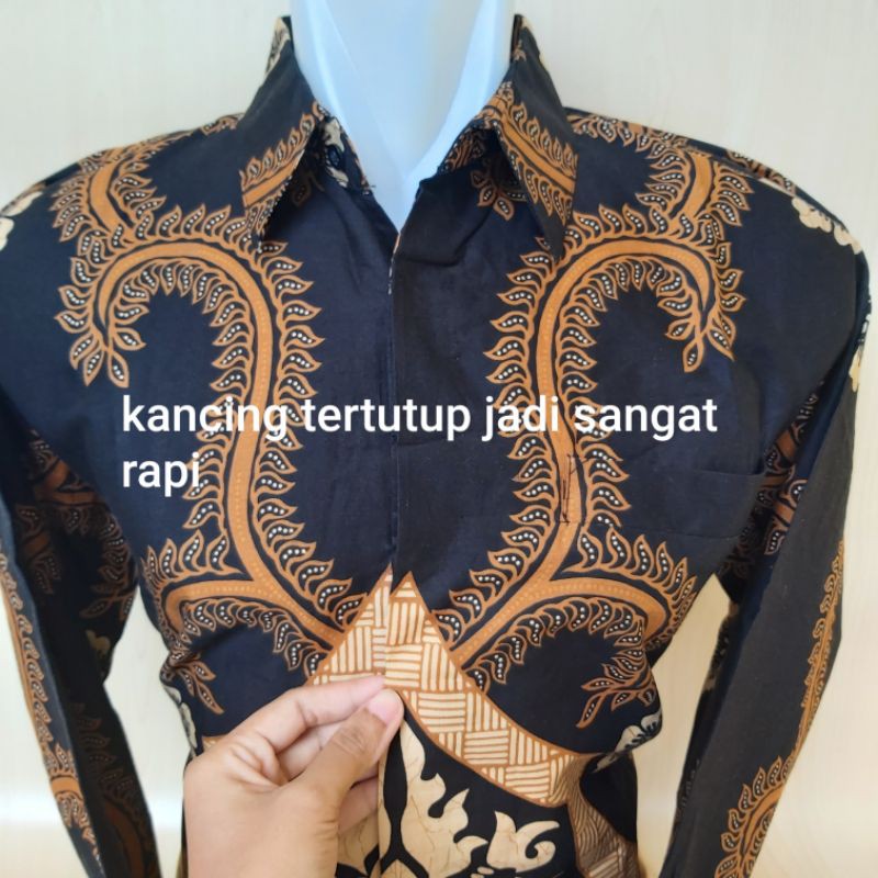 Batik Pria Lengan Panjang Lapis Furing Katun Premium