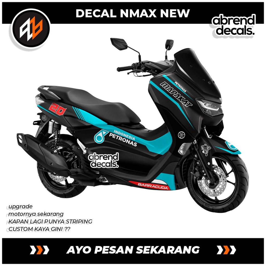 DECAL FULLBODY NMAX NEW 2020 / DECAL NMAX 2020 / DECAL PETRONAS / ACCESORIES  STICKER BODY MOTOR