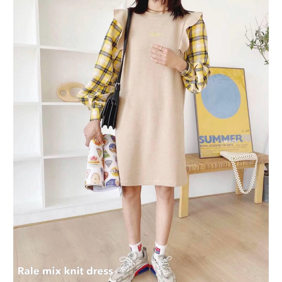 Rale mix knit dress - Thejanclothes