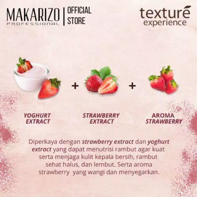 Makarizo Conditioner Texture Strawbery