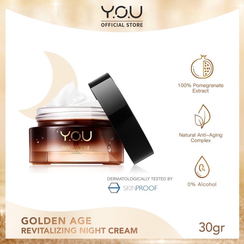 YOU Golden Age Revitalizing Night Cream ( YOU MAKEUPS OFFICIAL STORE )