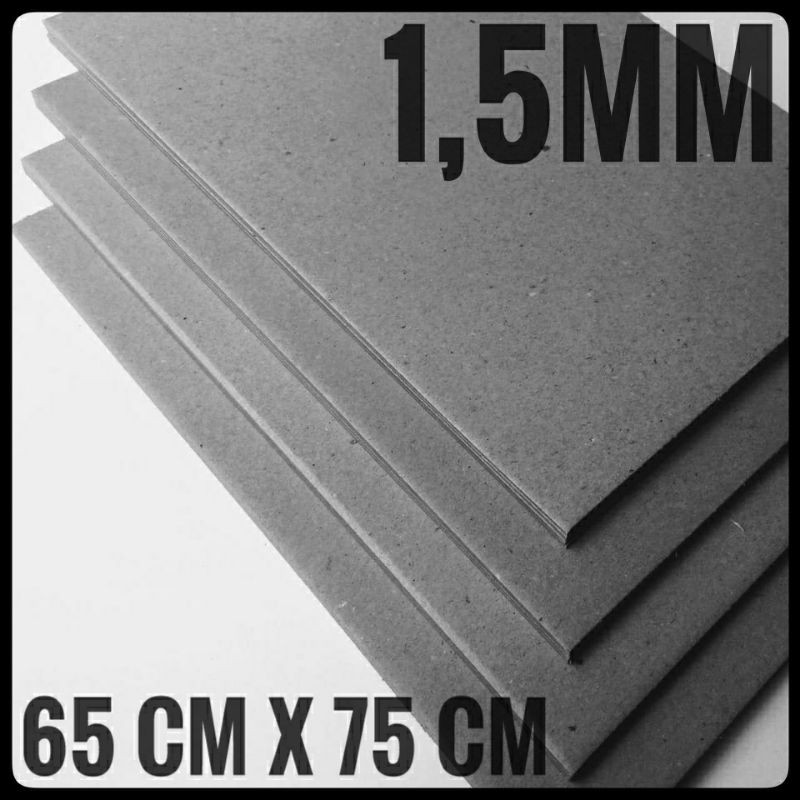 

KARTON BOARD NO 40 / 1.5 MM UK 65 CM X 75 CM ( ISI 5 LEMBAR )