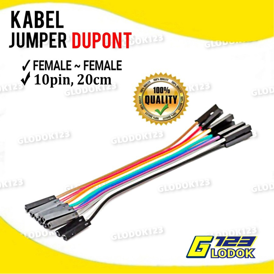 Kabel Jumper Male Female 10Pin 20cm Arduino