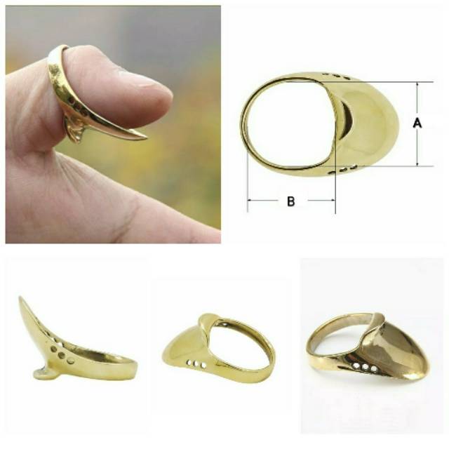 Copper Thumbring Horsebow - Thumb Ring Tembaga Busur Panah Tradisional Bow - Archery  Ring Guard