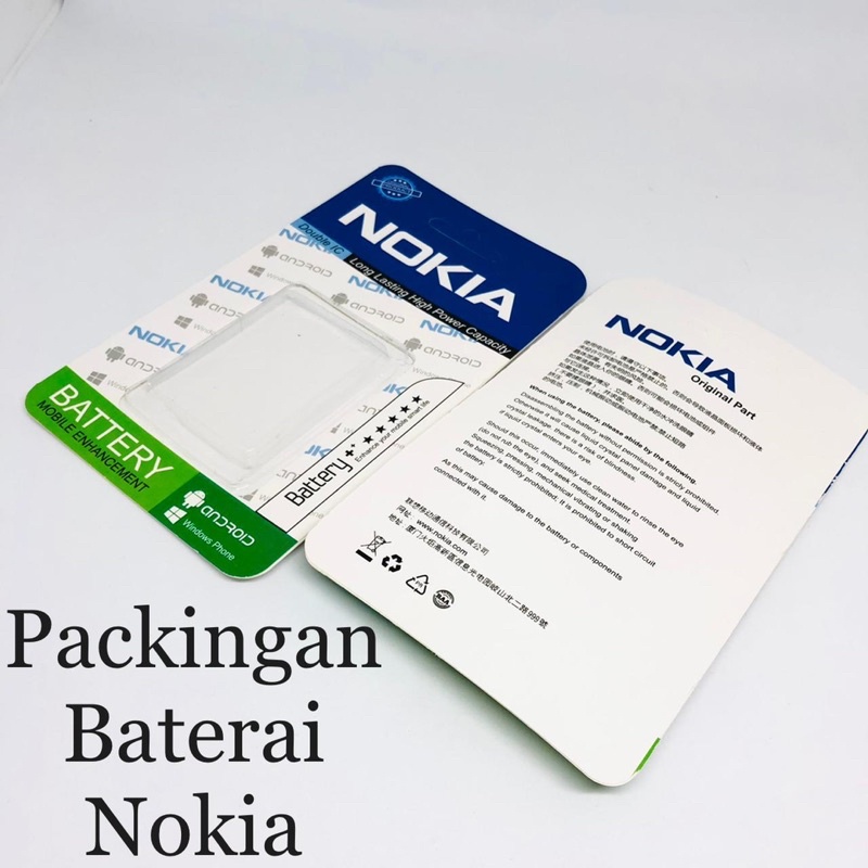 packingan baterai nokia original euro pack kotak universal batrai bahan bagus