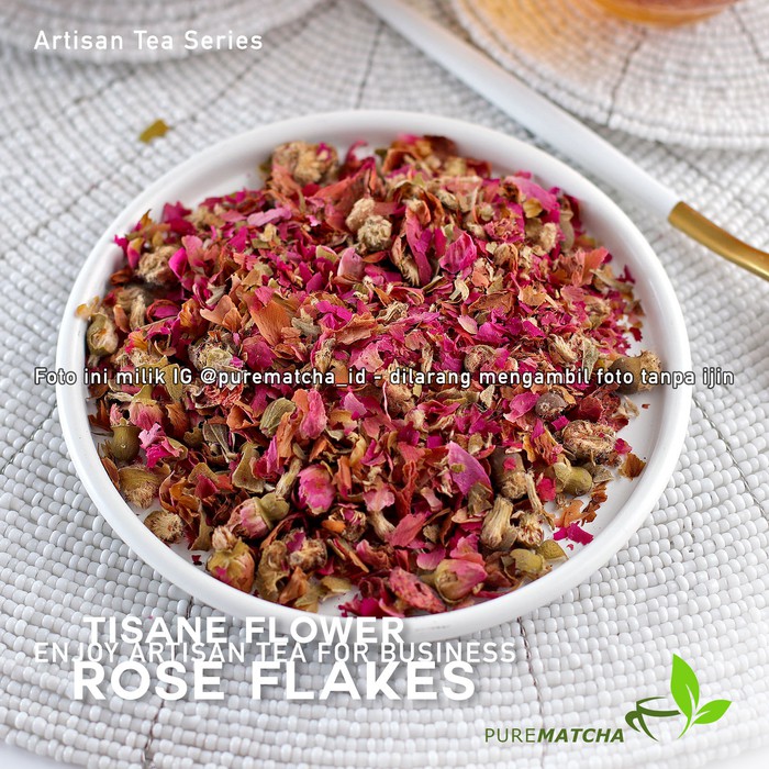 

Artisan Tea Cafe - Rose FLAKES 50gr Mawar Kering Hancur Dried Rosebud - tth1514