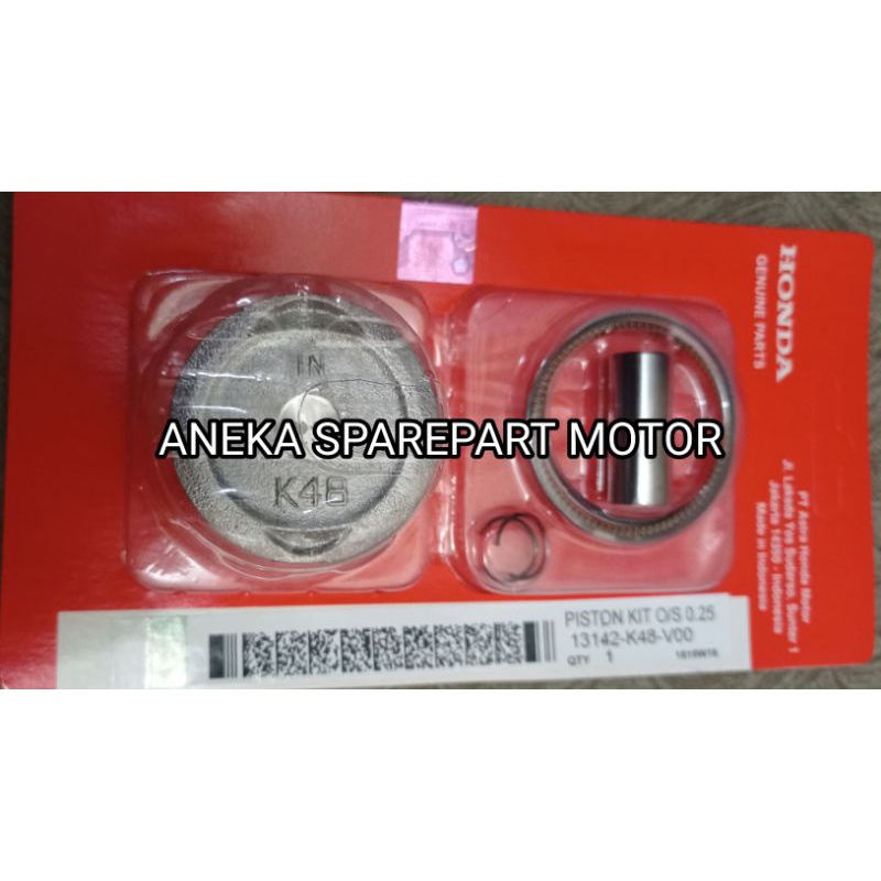 PISTON KIT RING SEHER BEAT POP BEAT ESP STANDAR OS 25 , OS 50,OS 75, OS 100 K44 K48 SEHER BEAT POP B