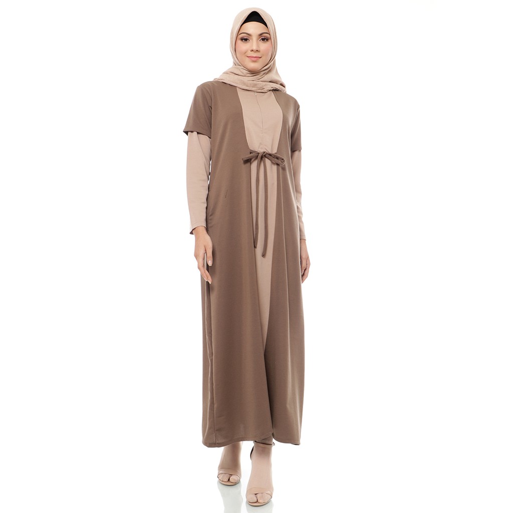 Mybamus Two Tone Elula Dress - Gamis Muslim - Gamis Busui-5