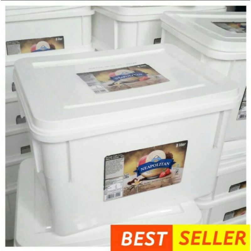 EMBER/BOX/BOKS ESKRIM BEKAS/ICE CREAM UTK WADAH IKAN CUPANG/POT HYDROPONIK MERK CAMPINA/