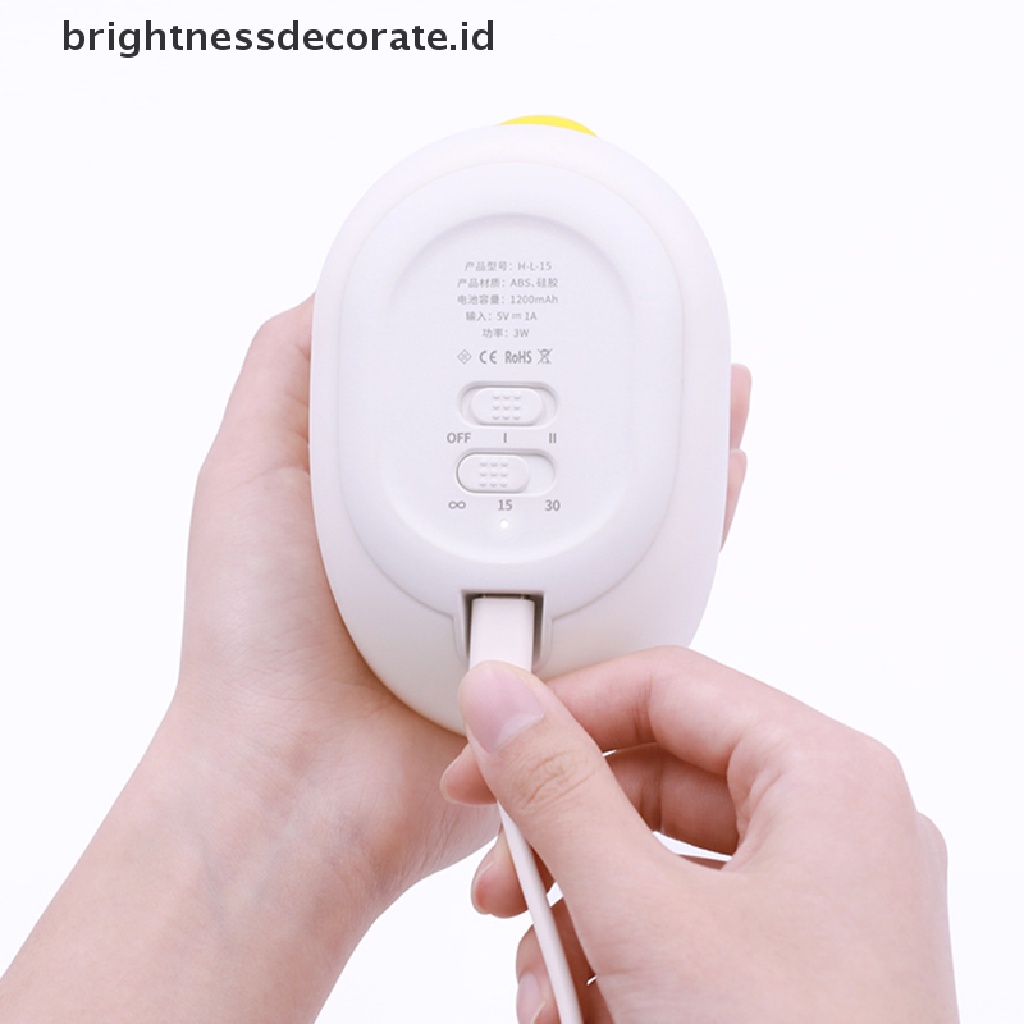 Lampu Malam Led Bentuk Bayi Bebek Bahan Silikon Dengan Sensor Sentuh