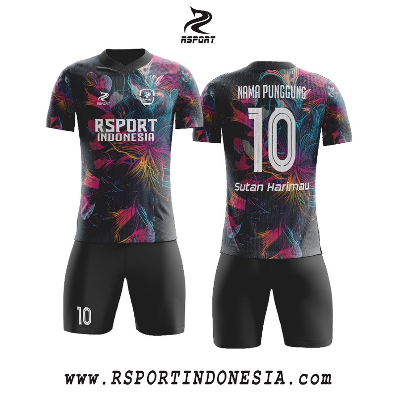 Custom setelan jersey baju bola futsal voli badminton full printing