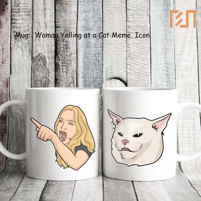 

Mug Woman Yelling at a Cat Meme icon