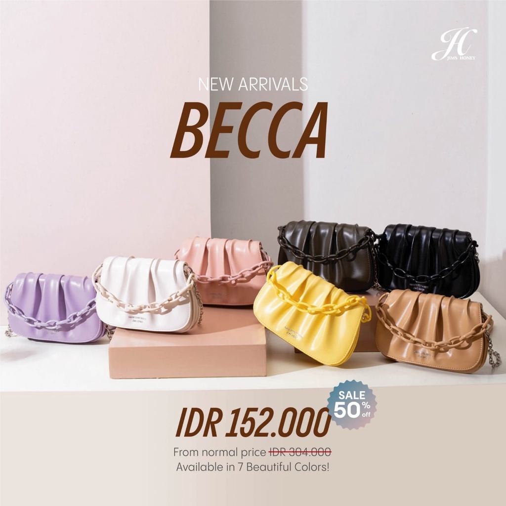 TAS WANITA BECCA BAG ORIGINAL JIMS HONEY NEW BAG