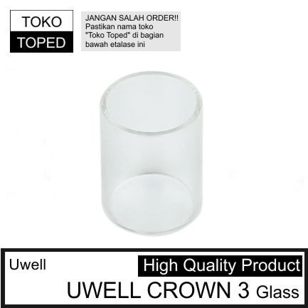 Uwell CROWN 3 Replacement Glass | 5ml iii kaca pengganti vape