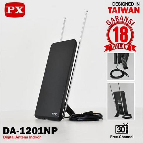 Antena TV Indoor Analog Digital PX DA-1201NP DVB-T2 (Garansi 18 Bulan)