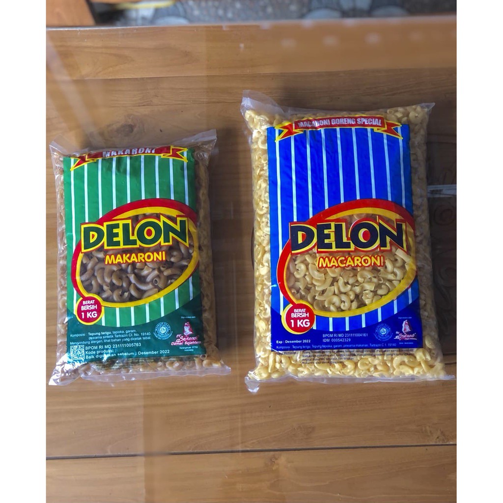 

Makaroni Mentah Bantet/Bantat Goreng Rebus Delon Biru Hijau