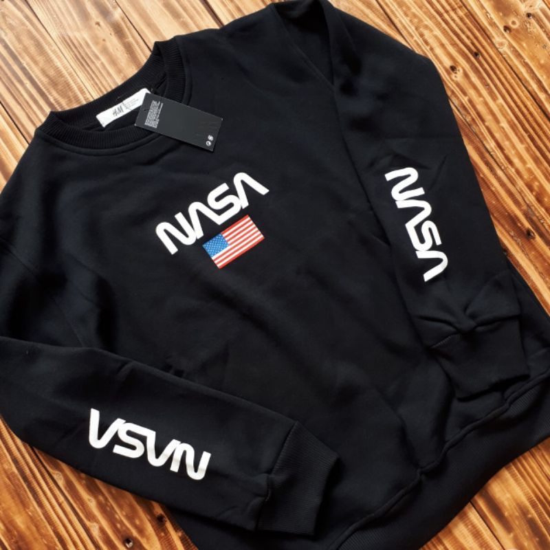 SWEATER PRIA - CREWNECK PRIA NASA - SWEATER COWOK HNM - SWEATER HNM NASA - SWEATER H & M NASA MURAH
