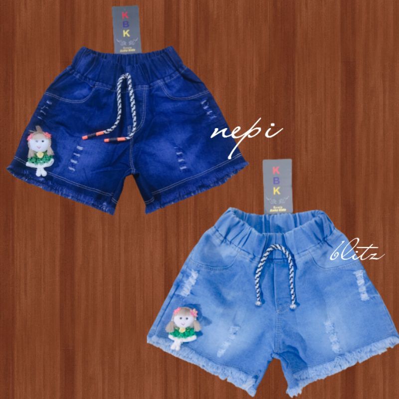 Celana Jeans Pendek//Hotpant Anak Usia 5-8tahun