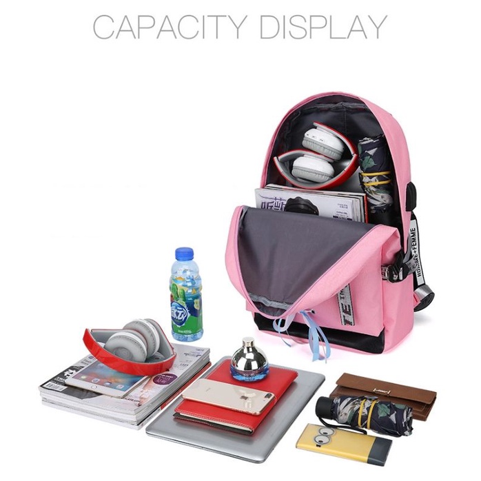 Tas Sekolah Ransel Backpack Cowok Cewek SMP SMA SMU Kuliah Murah Kent Kent kanvas Murmer Abu Kanvas-5