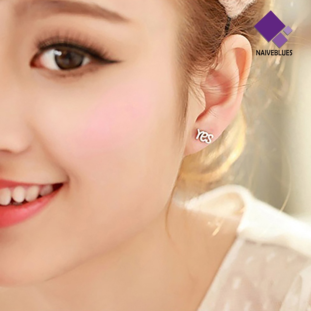 1 Pasang Anting Stud 925 Sterling Silver Gaya Korea Untuk Pesta