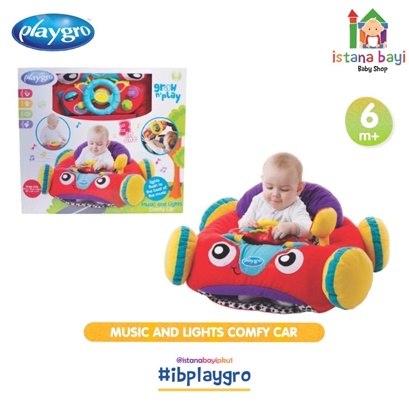 Playgro Music And Lights Comfy Car - Mainan anak