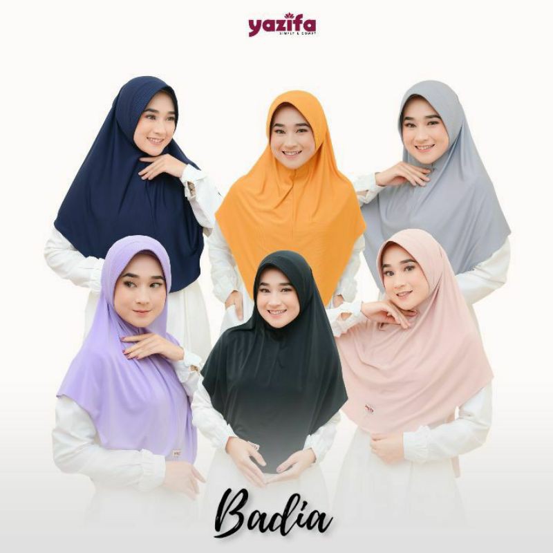 KHIMAR/BERGO BADIA BAHAN SPANDEK PREMIUM BY YAZIFA