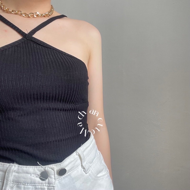 TANK TOP WANITA DEWASA CROP RIB