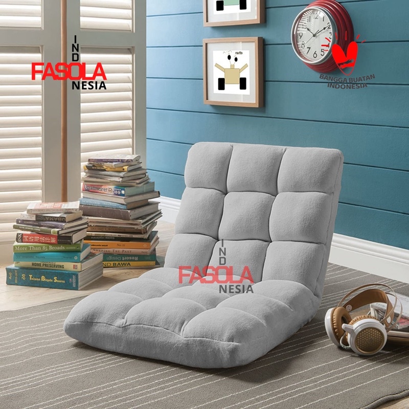 Kursi Lesehan Lantai Tatami Reclining 40 Lazysofa Lipat Sandaran Murah Viral