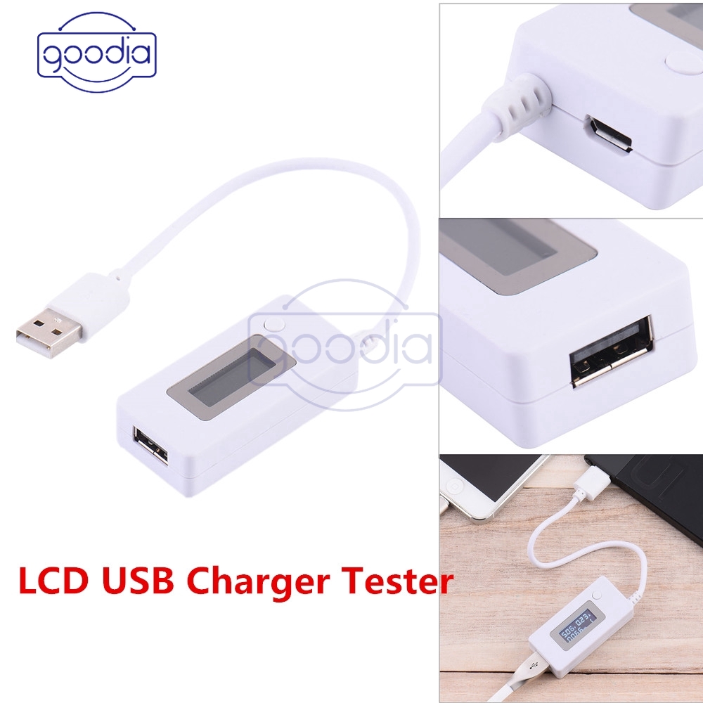 Detektor Tester Meter Tegangan Arus Daya Usb Mini Dengan Lcd