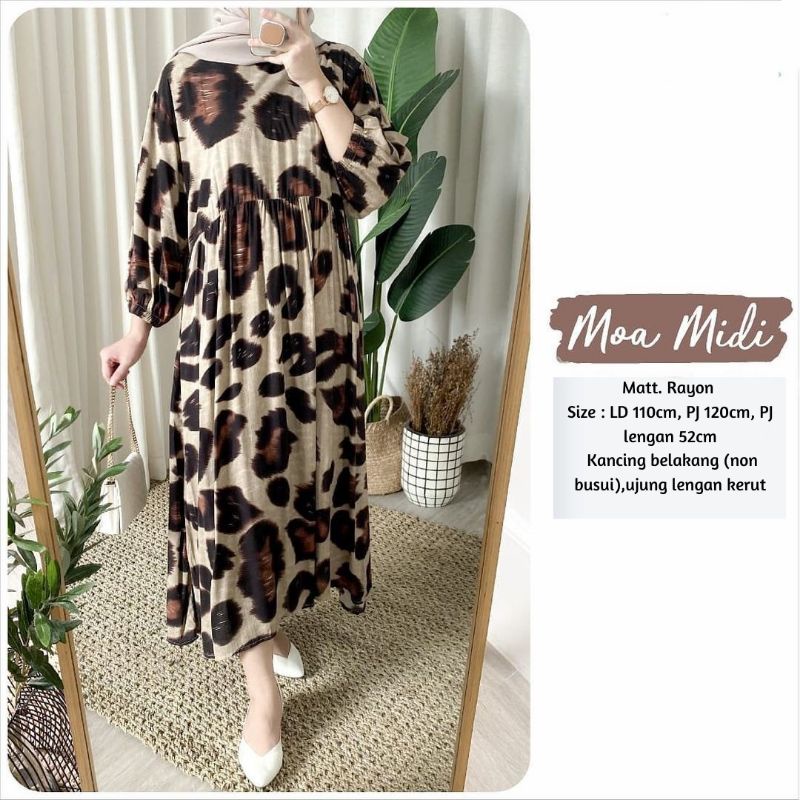 MOA MIDI DRESS RAYON