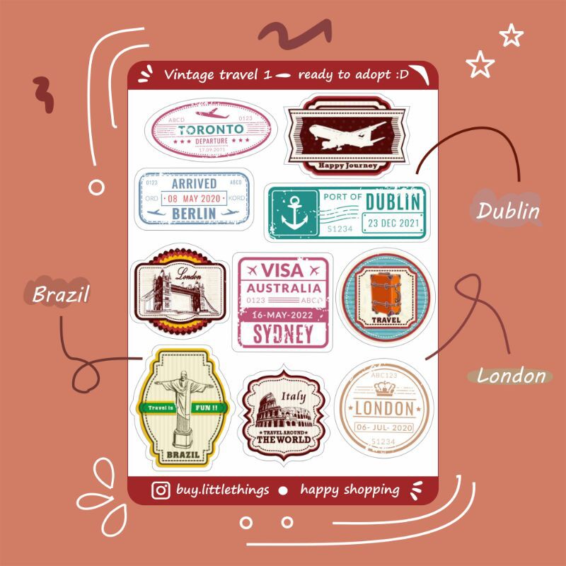 

Stickers / Vintage travel stickers