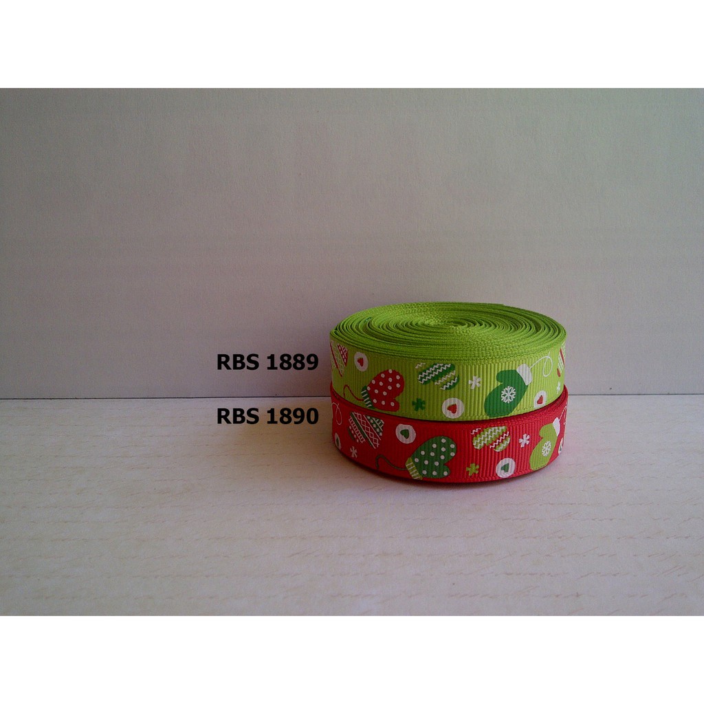 

[10 YARD] PITA GROSGRAIN MOTIF NATAL SALE RBS 1889,1890