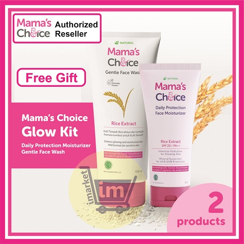 MAMA'S CHOICE 2IN1 FACE CARE / FACE WASH / FACE MOISTURIZER / GLOW KIT / PERAWATAN WAJAH UNTUK IBU HAMIL DAN MENYUSUI