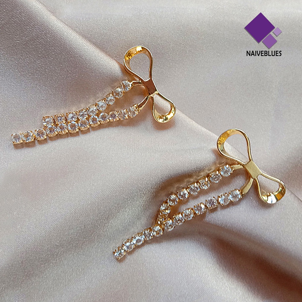 Anting Rumbai Panjang Bahan Alloy Untuk Wanita