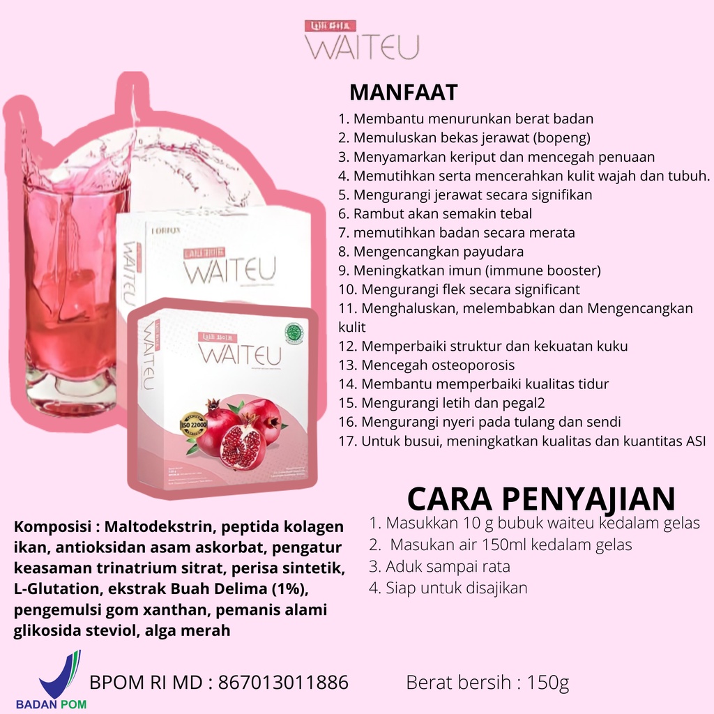 Laili Waiteu High Collagen Drink - minuman kolagen [READY]