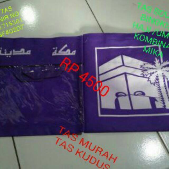 

Tas souvenir bingkisan haji/umroh kominasi mika