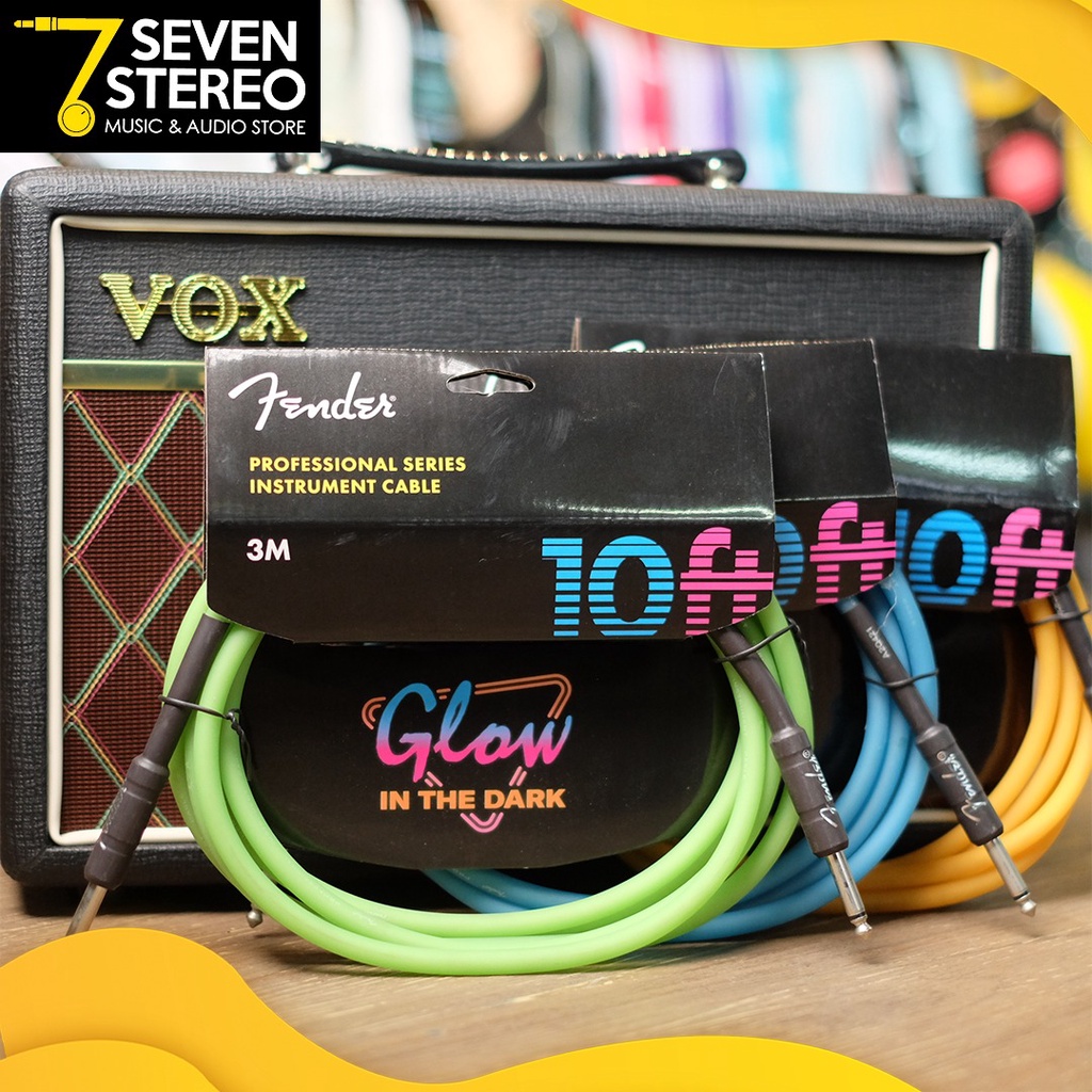 Fender Professional Series Glow in the Dark Instrument Cable