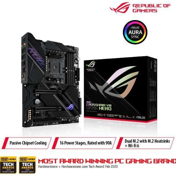 Asus Rog Crosshair Viii Dark Hero Amd X570 Atx Gaming Motherboard