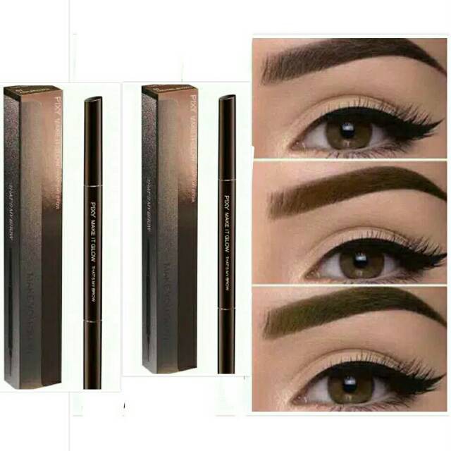 Ningrum Kosmetik Mata Pixy Eyesbrow Make It Glow That's My Brow - 8046