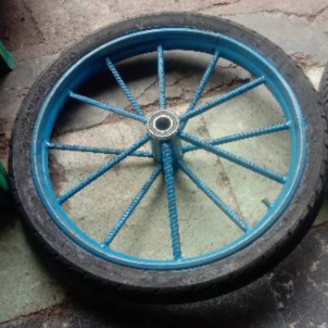 roda gerobak ruji besi 6kecil 1pcs