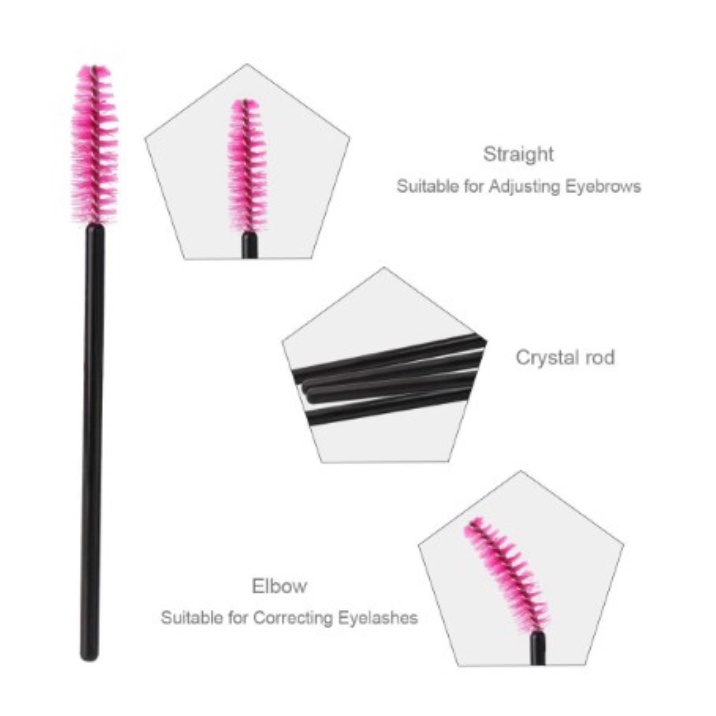 A227 SPOOLIE ALIS BULU MATA sisir kuas maskara eyelash lash eye brow extention make up penjepitaksesoris alat kecantikan mua murah termurah brush sponge applicator aplikator spuli warna warni