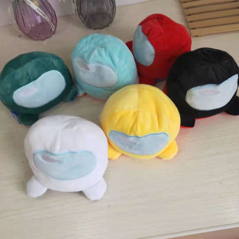 Mainan Boneka Stuffed Plush Anime Amongus 2021 Dua Sisi Reversible Untuk Hadiah Ulang Tahun Anak