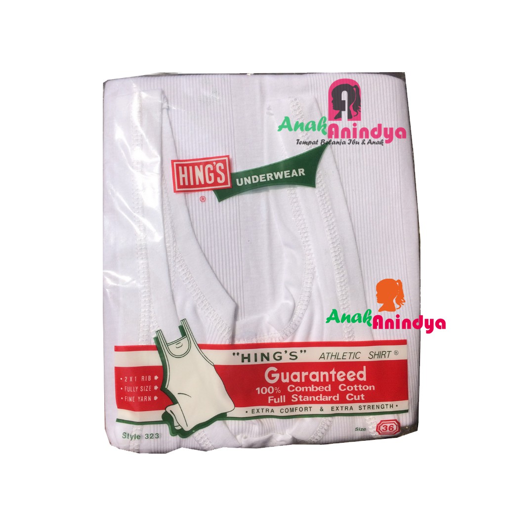SINGLET HINGS IMPORT | HINGS HIJAU ORIGINAL IMPORT | KAOS DALAM PRIA