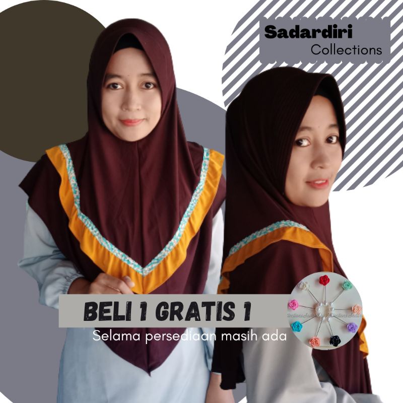 JILBAB AIP RENDA / JILBAB INSTAN / JILBAB HARIAN / JILBAB MURAH / GROSIR JILBAB / KONVEKSI JILBAB