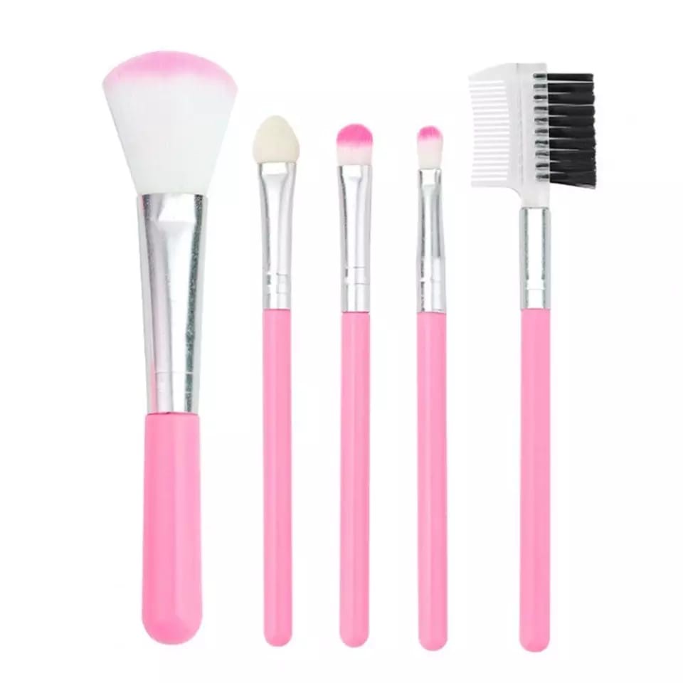 Make Up Brush Kuas One Set 5 in 1 / Make Up Tools / Brush / Kosmetik MALL SHOPPING