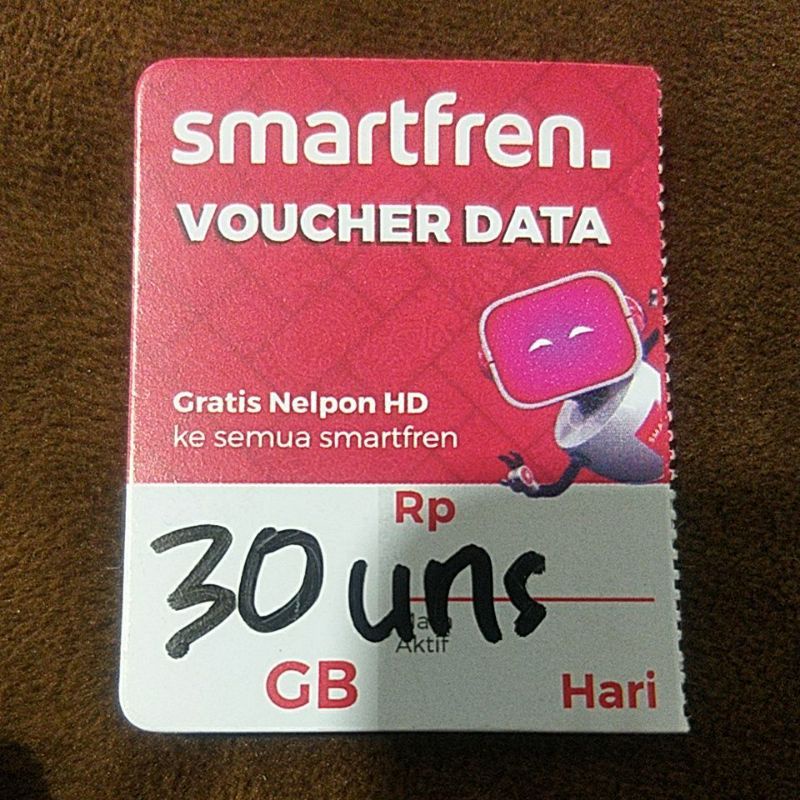VOUCHER SMARTFREN  30GB UNS 30HARI